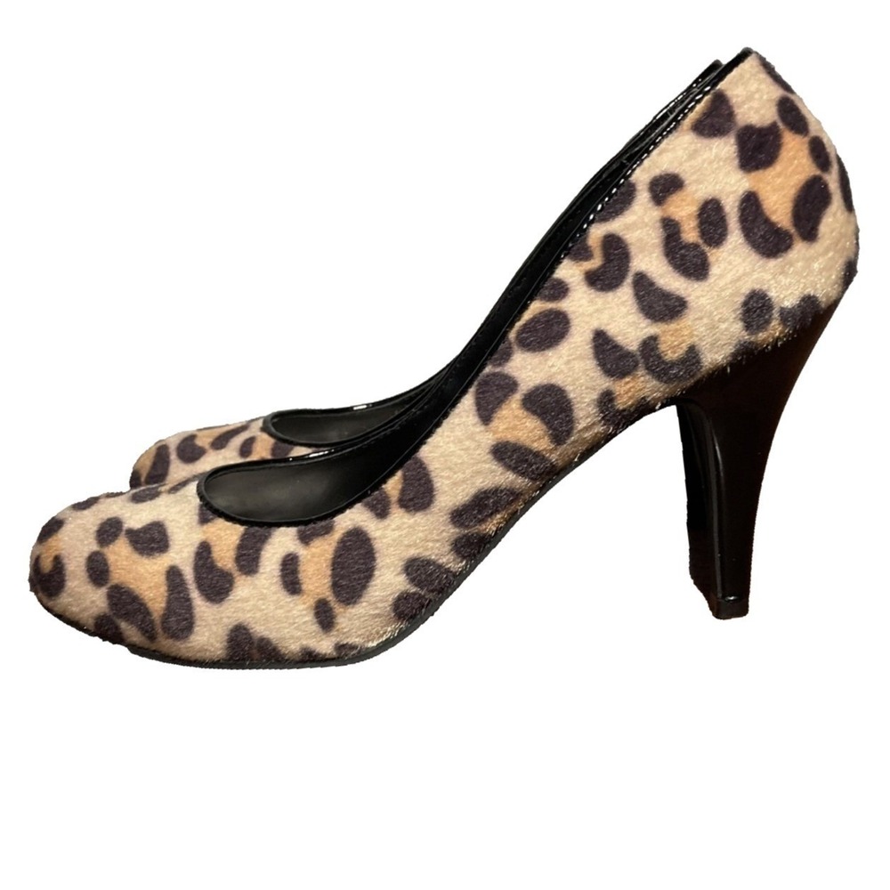 Fergalicious Utopia Fur Cheetah Print Leopard Going Out Pumps Heel Womens 8.5